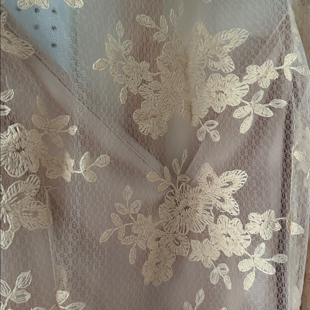Peach Couture Lace Blouse • LIKE NEW - Picture 3 of 6